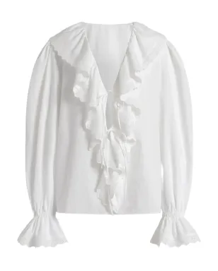 Alberta Ferretti フリルカラー ブラウス - サムネイル1