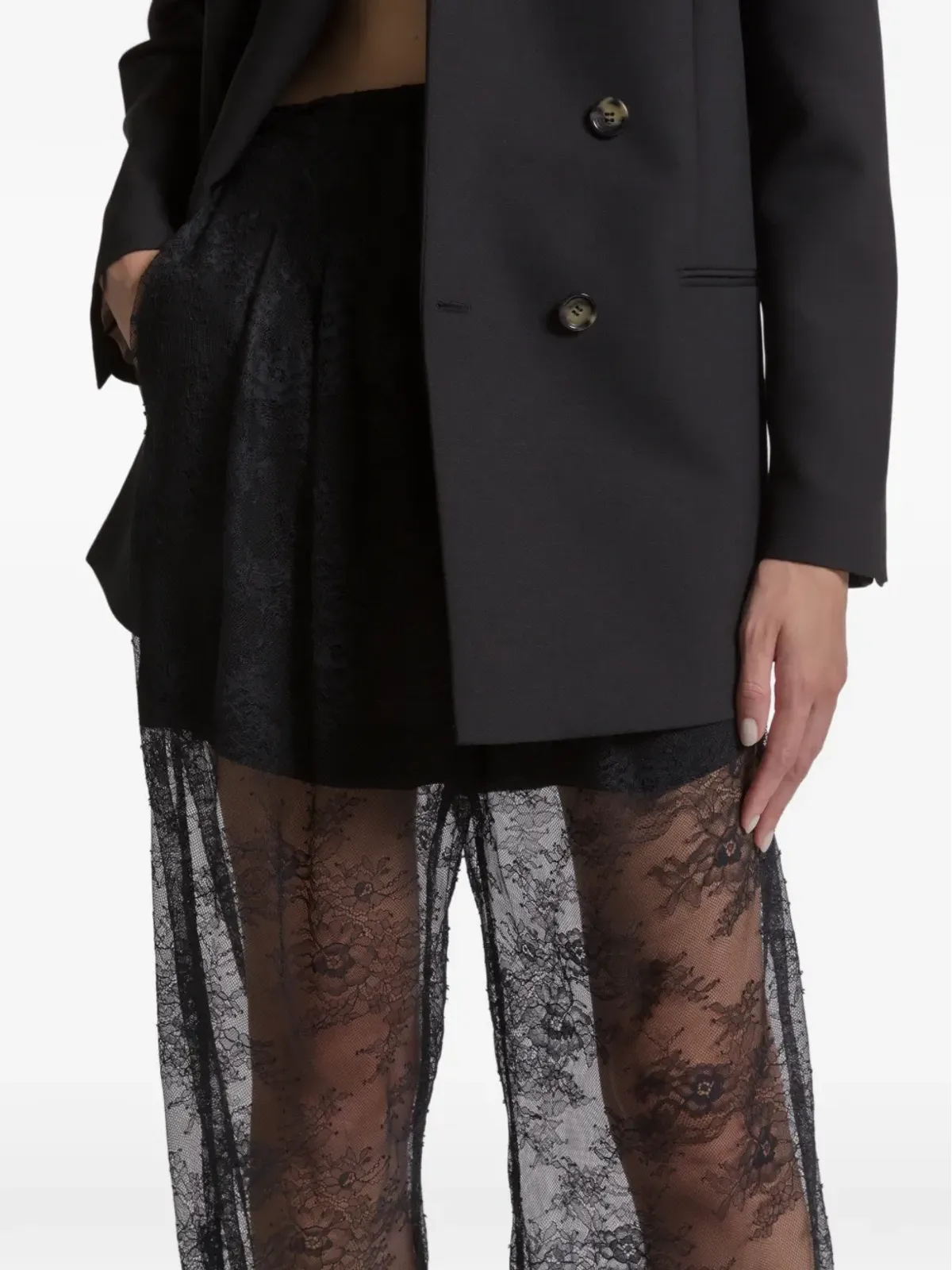 Alberta Ferretti レースパンツ - 画像4