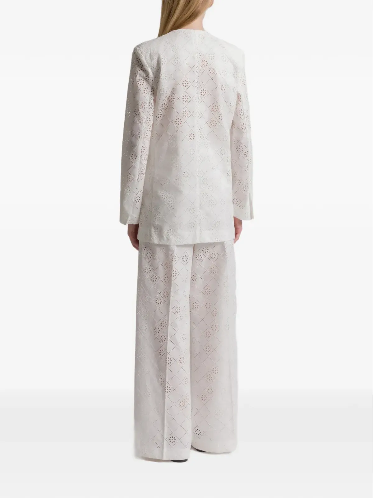 Alberta Ferretti ダブルブレスト アイレット ブレザー - 画像3