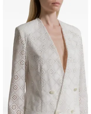 Alberta Ferretti ダブルブレスト アイレット ブレザー - サムネイル4