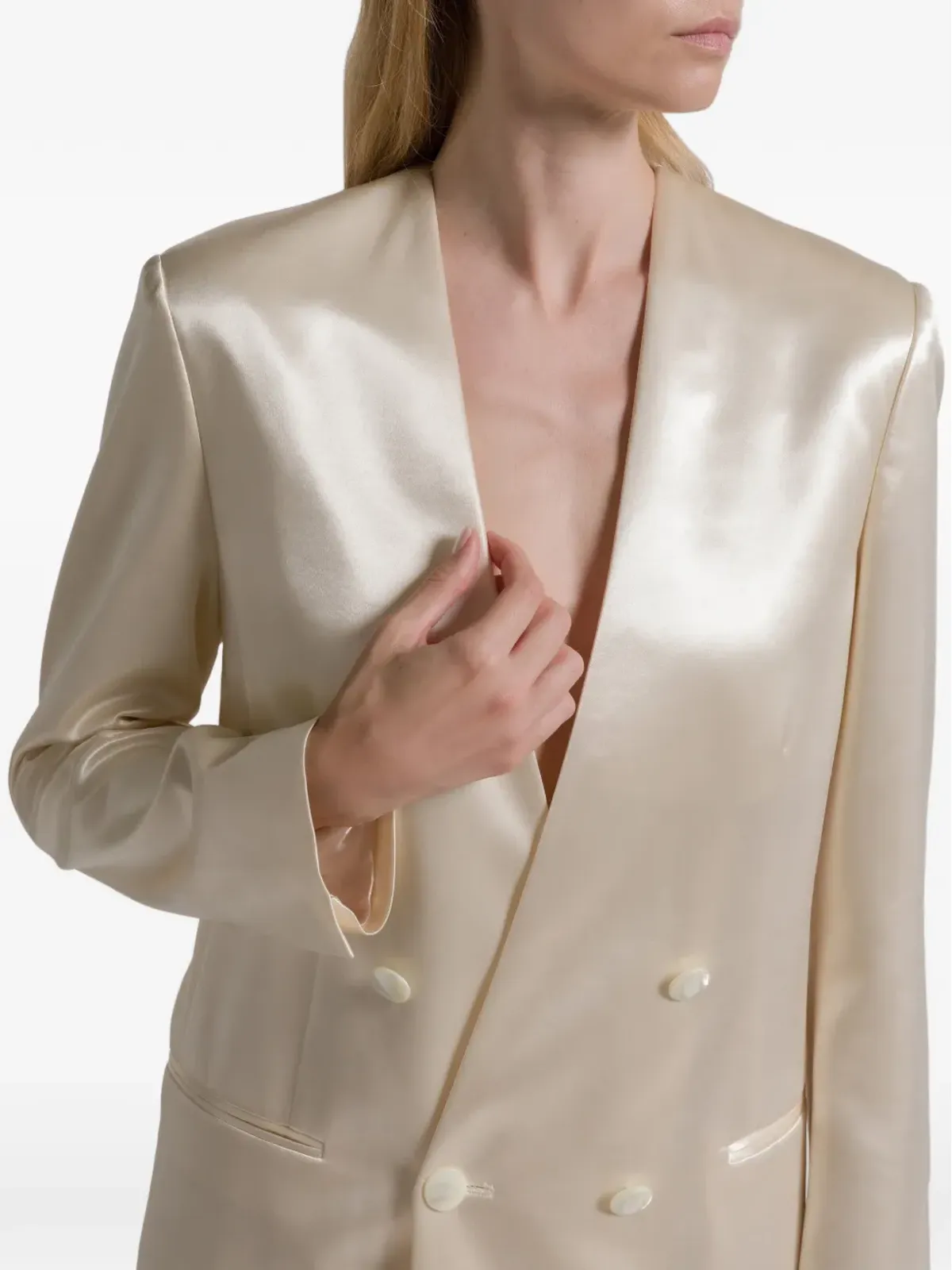 Alberta Ferretti ダブルブレストジャケット - 画像4