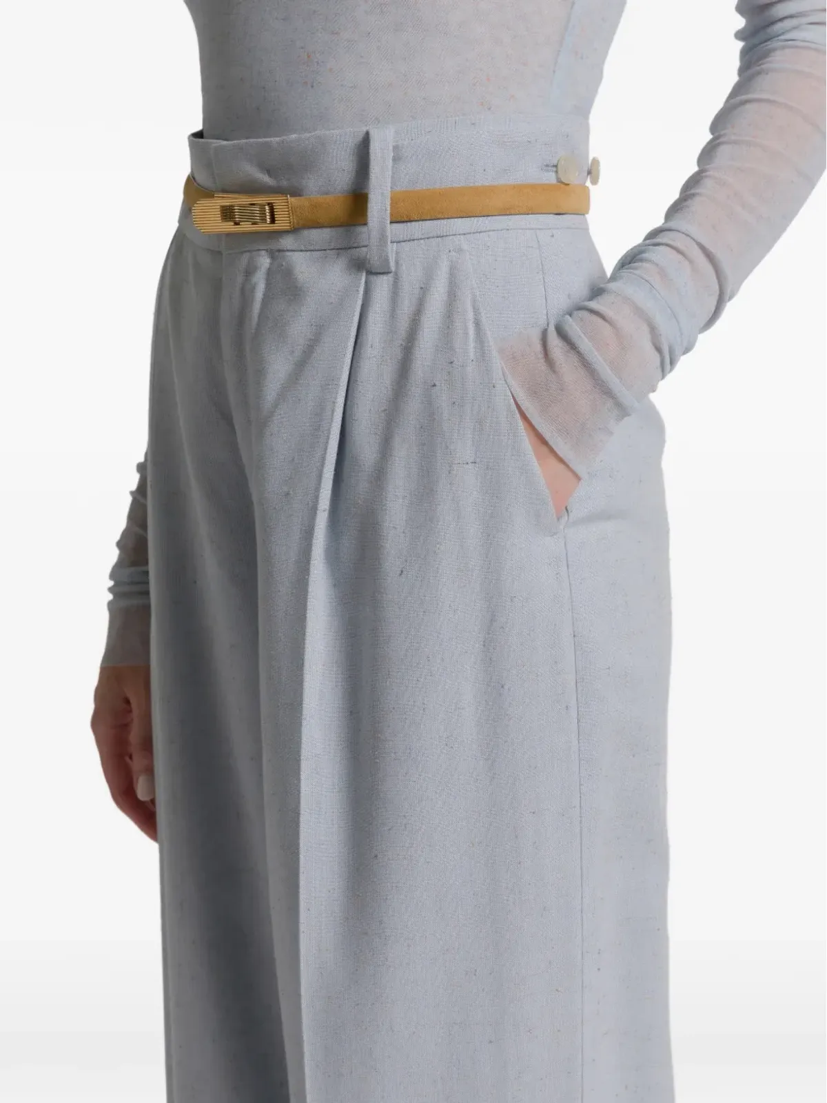 Alberta Ferretti カフス付きパンツ - 画像4
