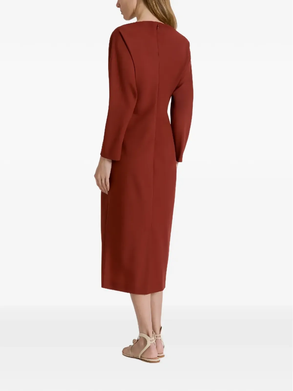 Alberta Ferretti カットアウトリングディテールドレス - 画像3