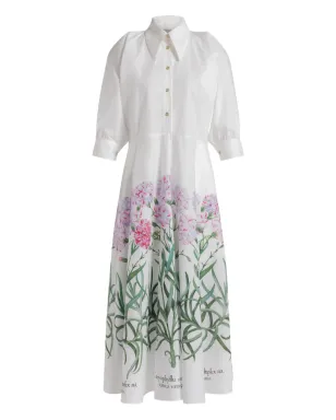 Alberta Ferretti 花柄プリントシャツドレス - White - サムネイル1