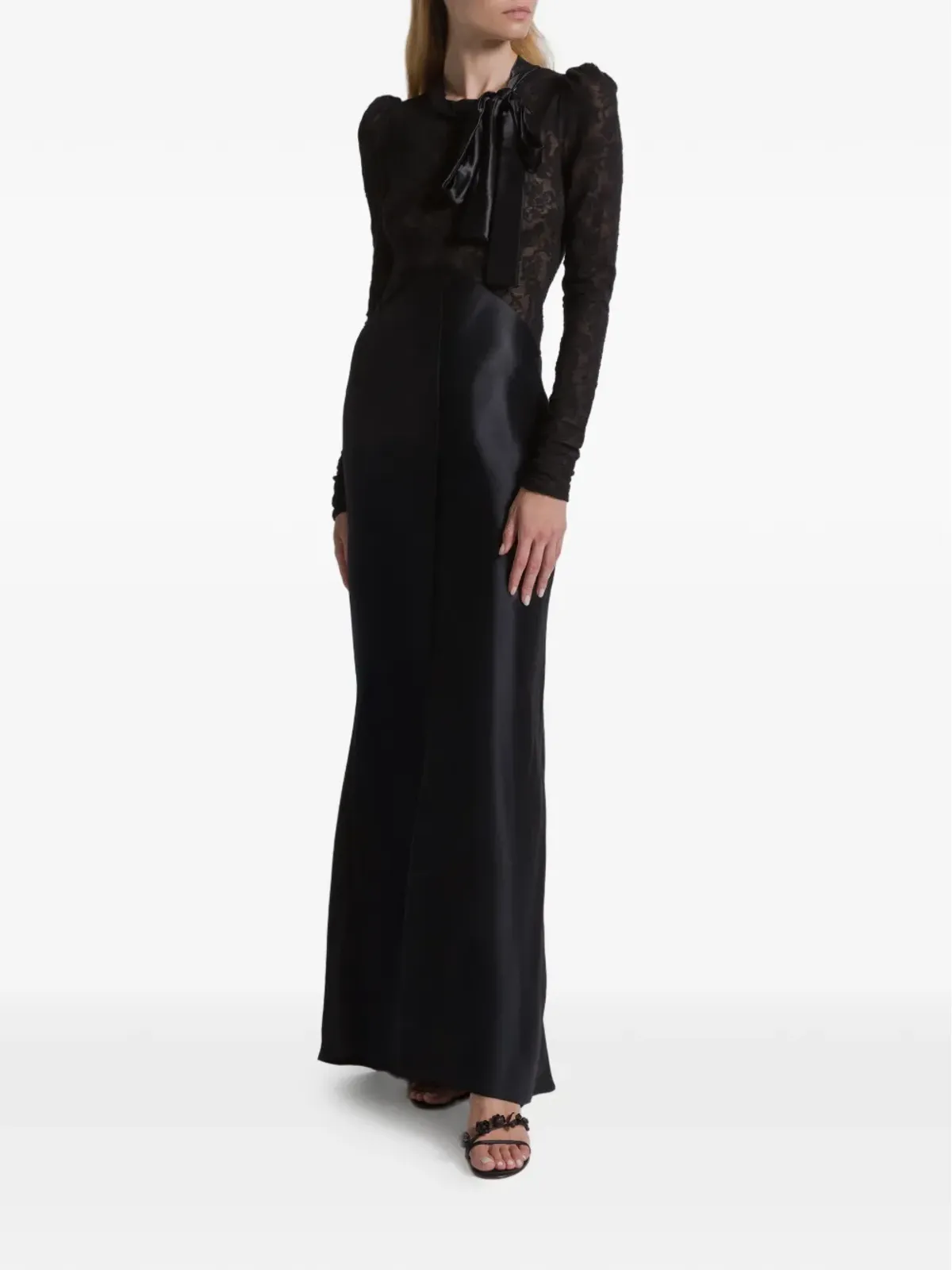 Alberta Ferretti レースタイマキシドレス - 画像2