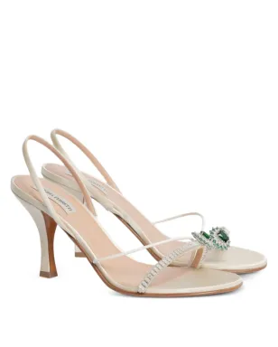 Alberta Ferretti 装飾ストラップサンダル - White - サムネイル1
