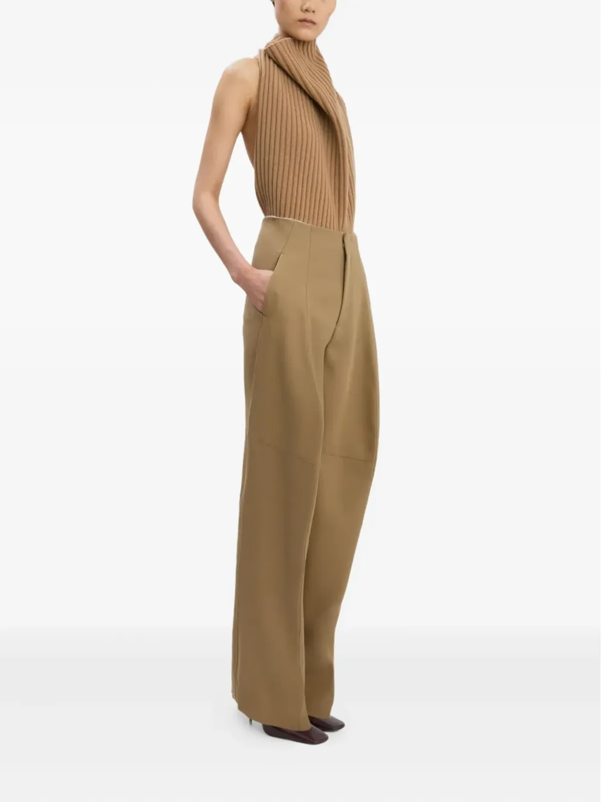 Victoria Beckham プリーツパネルパンツ - 画像3