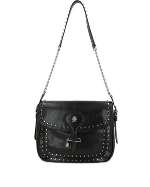 Bally Beckett studded shoulder bag - Black - サムネイル1