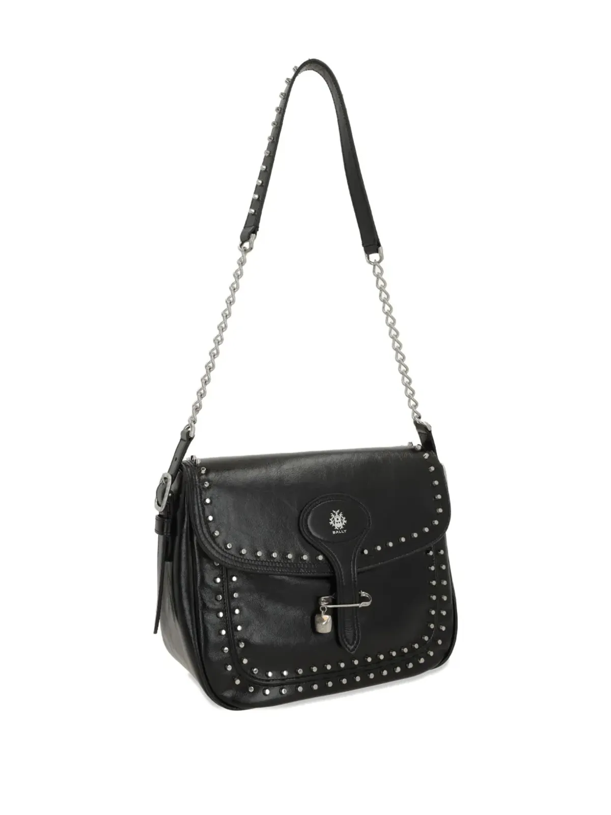 Bally Beckett studded shoulder bag - Black - 画像3