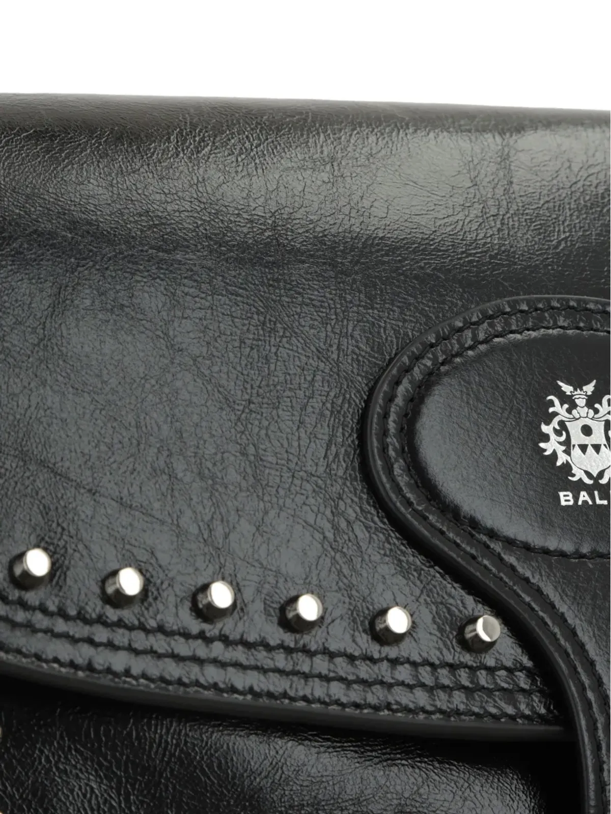 Bally Beckett studded shoulder bag - Black - 画像4