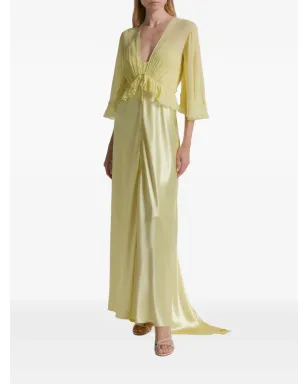 Alberta Ferretti フリル付きロングドレス - サムネイル2