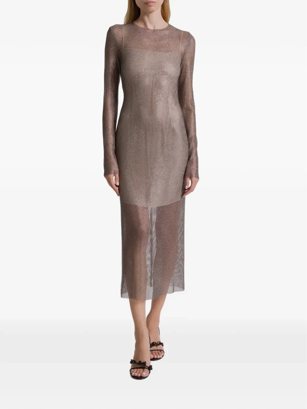 Alberta Ferretti ロングスリーブドレス - 画像2