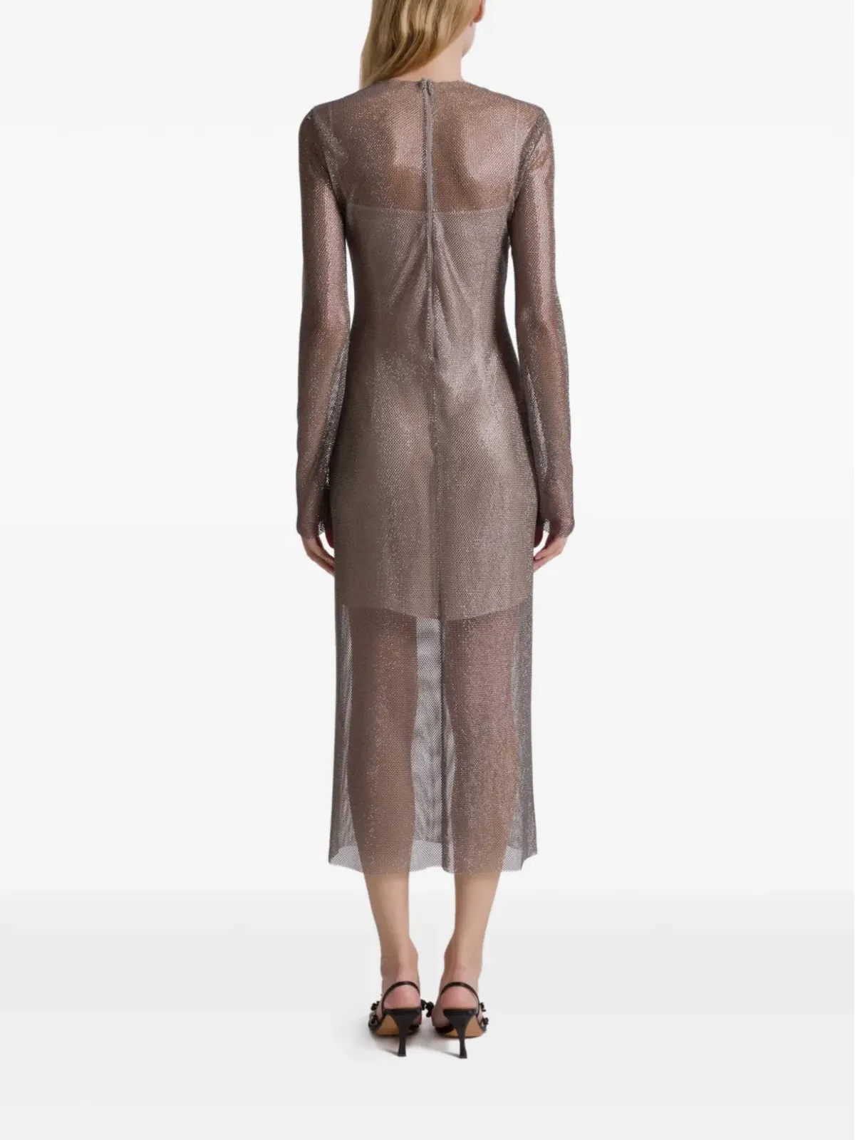 Alberta Ferretti ロングスリーブドレス - 画像3