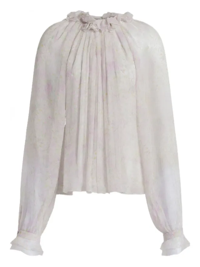 Alberta Ferretti Alberta Ferretti フリル花柄トップスの商品画像