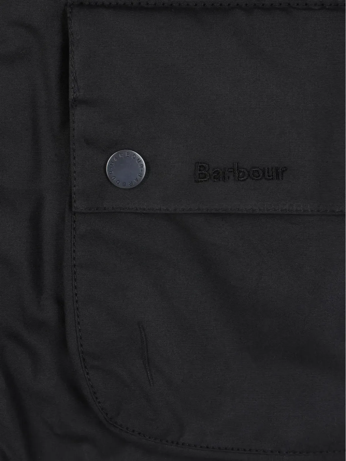 Barbour モディファイド ソルウェイ ワックスドコート ブラック - 画像3