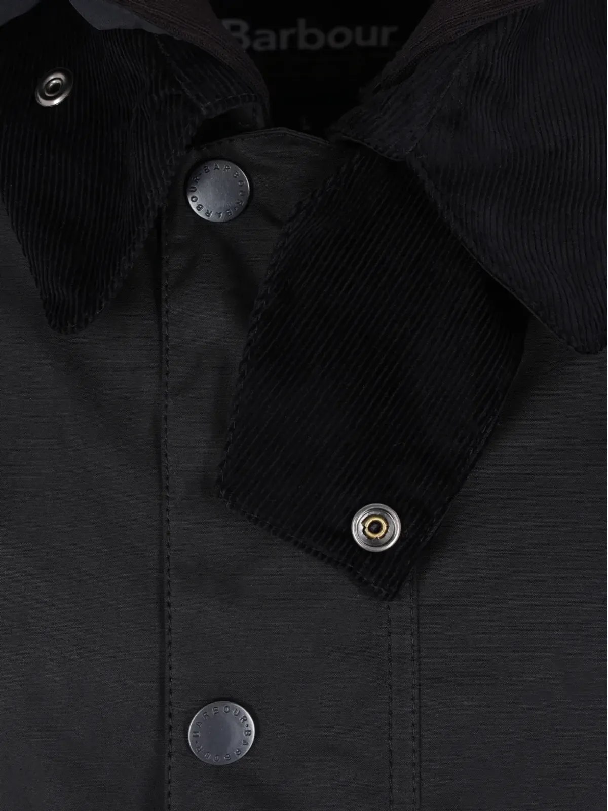 Barbour モディファイド ソルウェイ ワックスドコート ブラック - 画像4