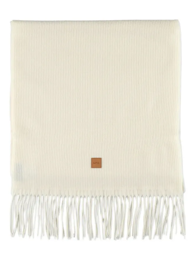 A.P.C. A.P.C. リブ編みフリンジスカーフの商品画像