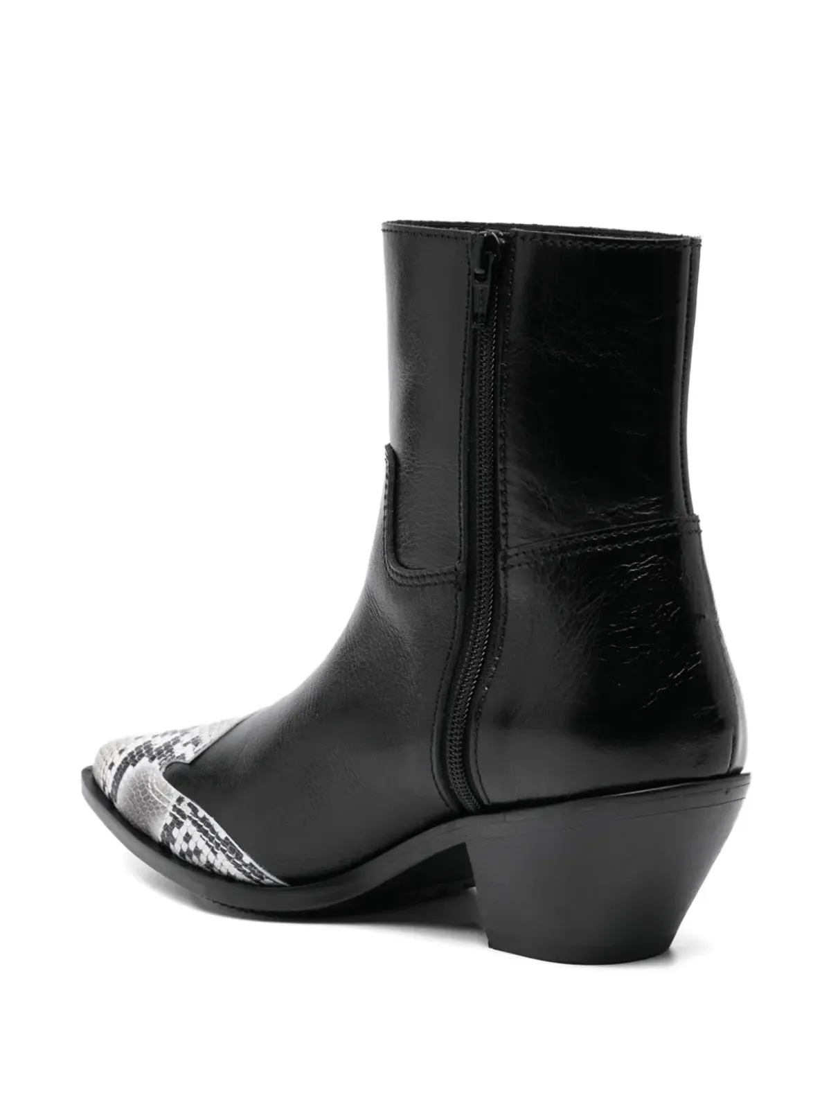 Junya Watanabe 50mm snakeskin-print boots - Black - 画像3