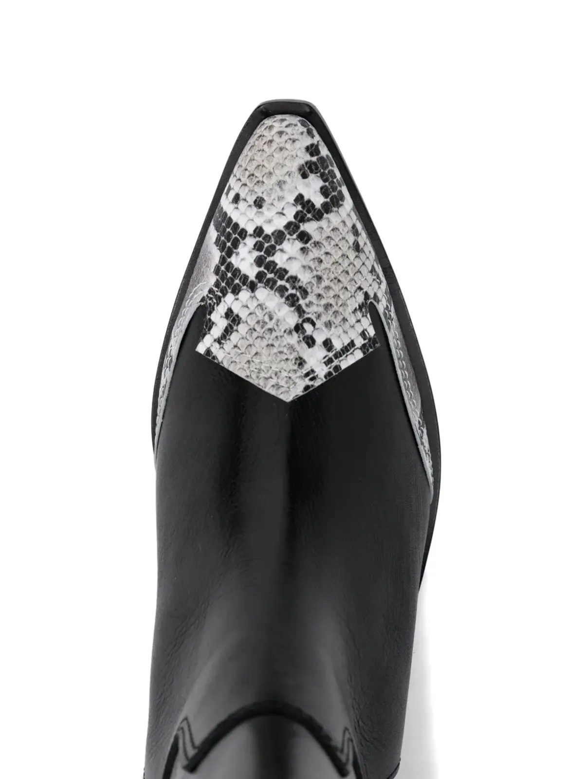 Junya Watanabe 50mm snakeskin-print boots - Black - 画像4