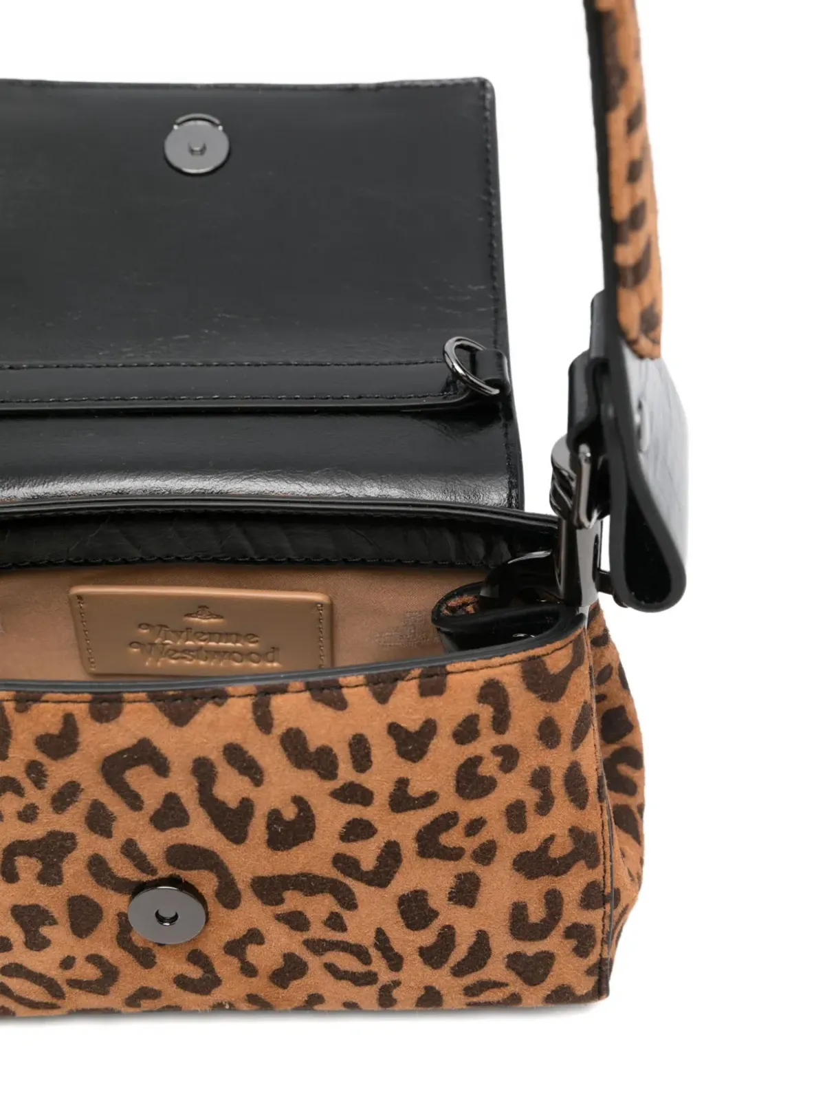 Vivienne Westwood リンダ・オーブ装飾レオパード柄トートバッグ - 画像5