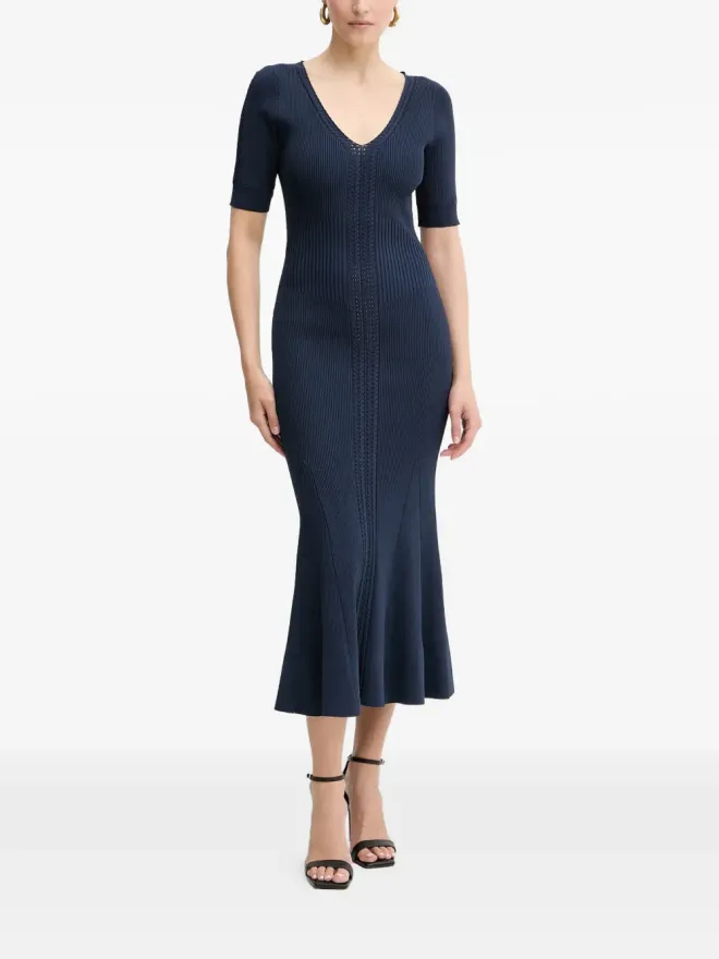 Herve Leger Hervé Léger アリア Vネック ミディドレスの商品画像