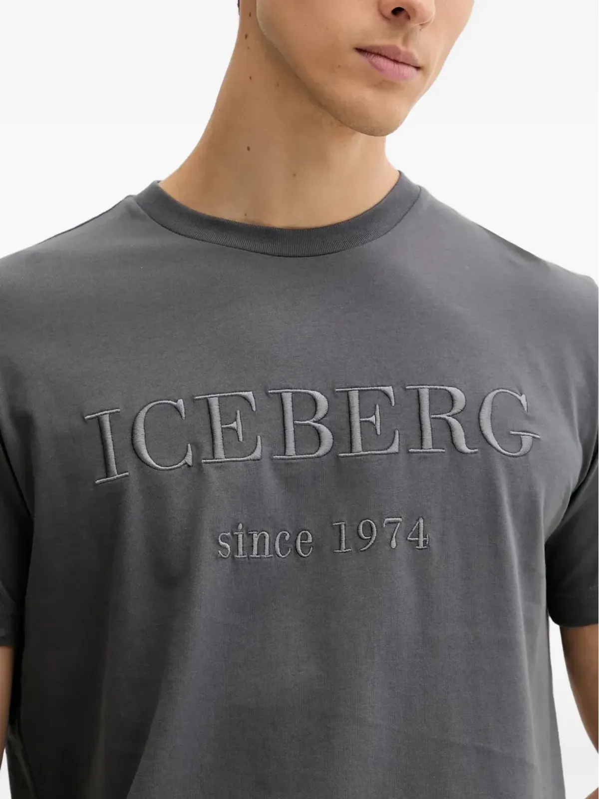 Iceberg 刺繍 Tシャツ - Grey - 画像4