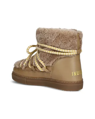 Inuikii Curly shearling lace-up boots - Neutrals - サムネイル3