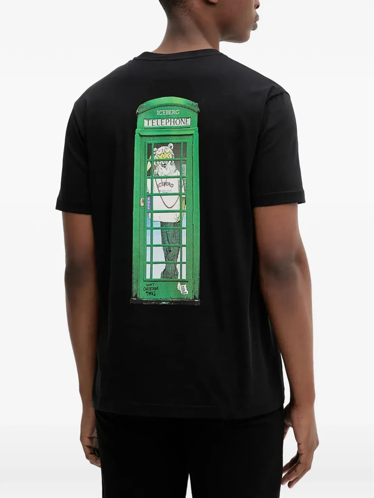 Iceberg 電話プリント Tシャツ - 画像3