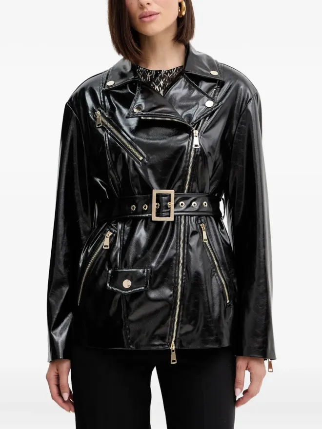 SIMONA CORSELLINI SIMONA CORSELLINI ベルト付きジップアップジャケットの商品画像