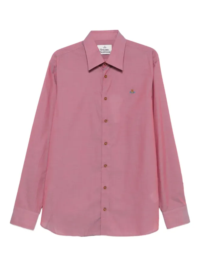 Vivienne Westwood Vivienne Westwood オーブ装飾 ロングスリーブシャツ - ピンクの商品画像