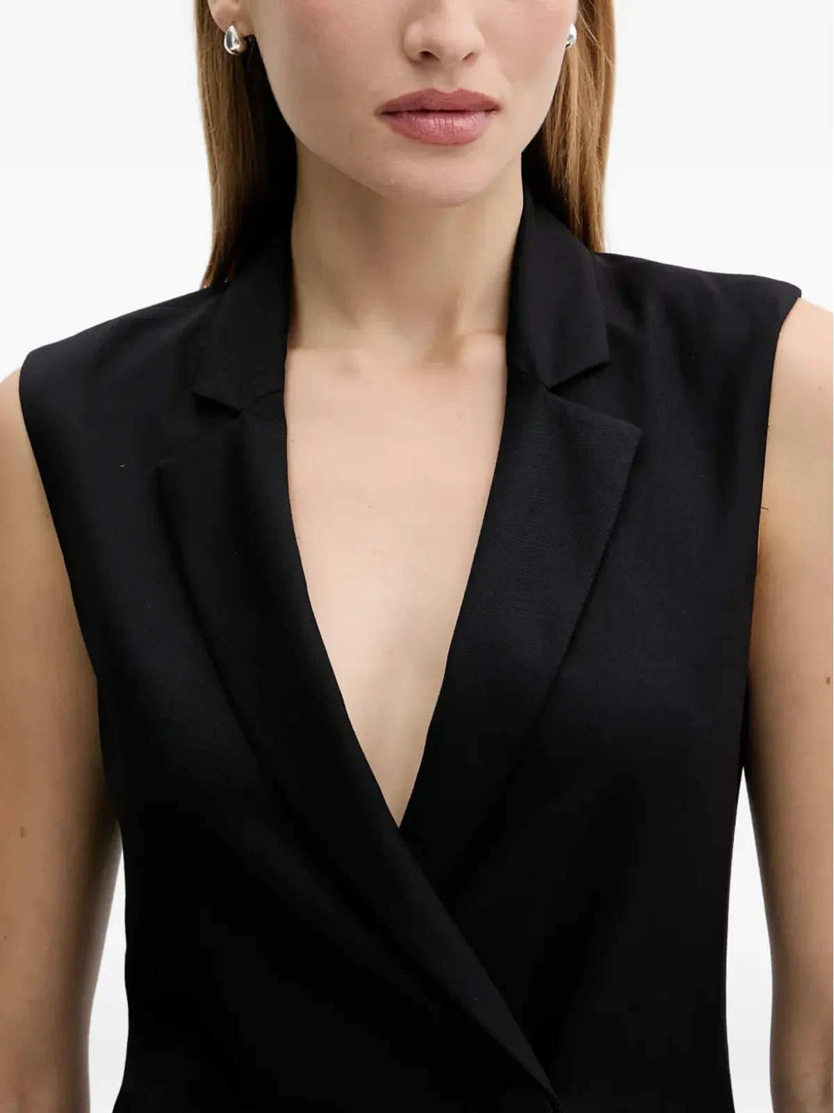 Armani Exchange Vネック ダブルブレスト ミニドレス - 画像4