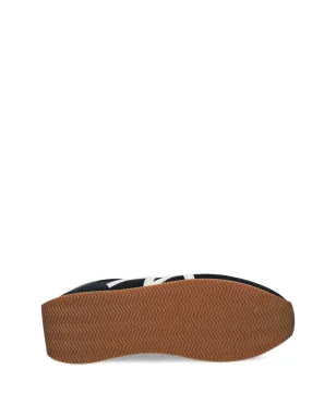 Armani Exchange レースアップ ロゴディテール スニーカー - Blue - サムネイル5
