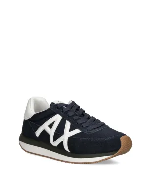 Armani Exchange レースアップ ロゴディテール スニーカー - Blue - サムネイル2