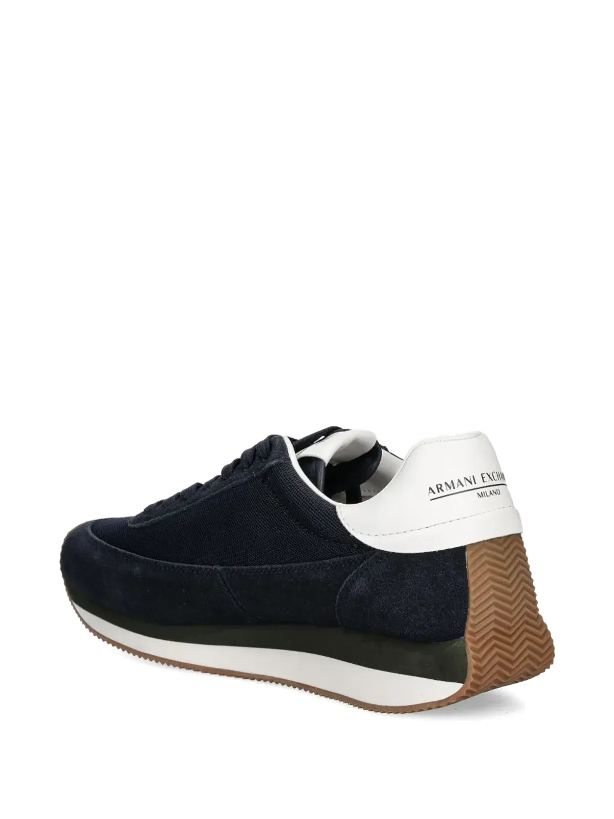 Armani Exchange レースアップ ロゴディテール スニーカー - Blue - 画像3