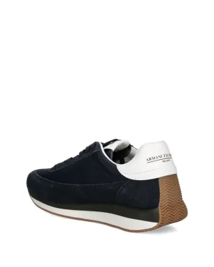 Armani Exchange レースアップ ロゴディテール スニーカー - Blue - サムネイル3