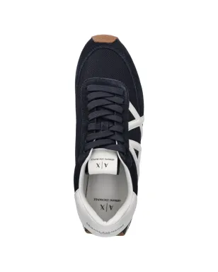 Armani Exchange レースアップ ロゴディテール スニーカー - Blue - サムネイル4