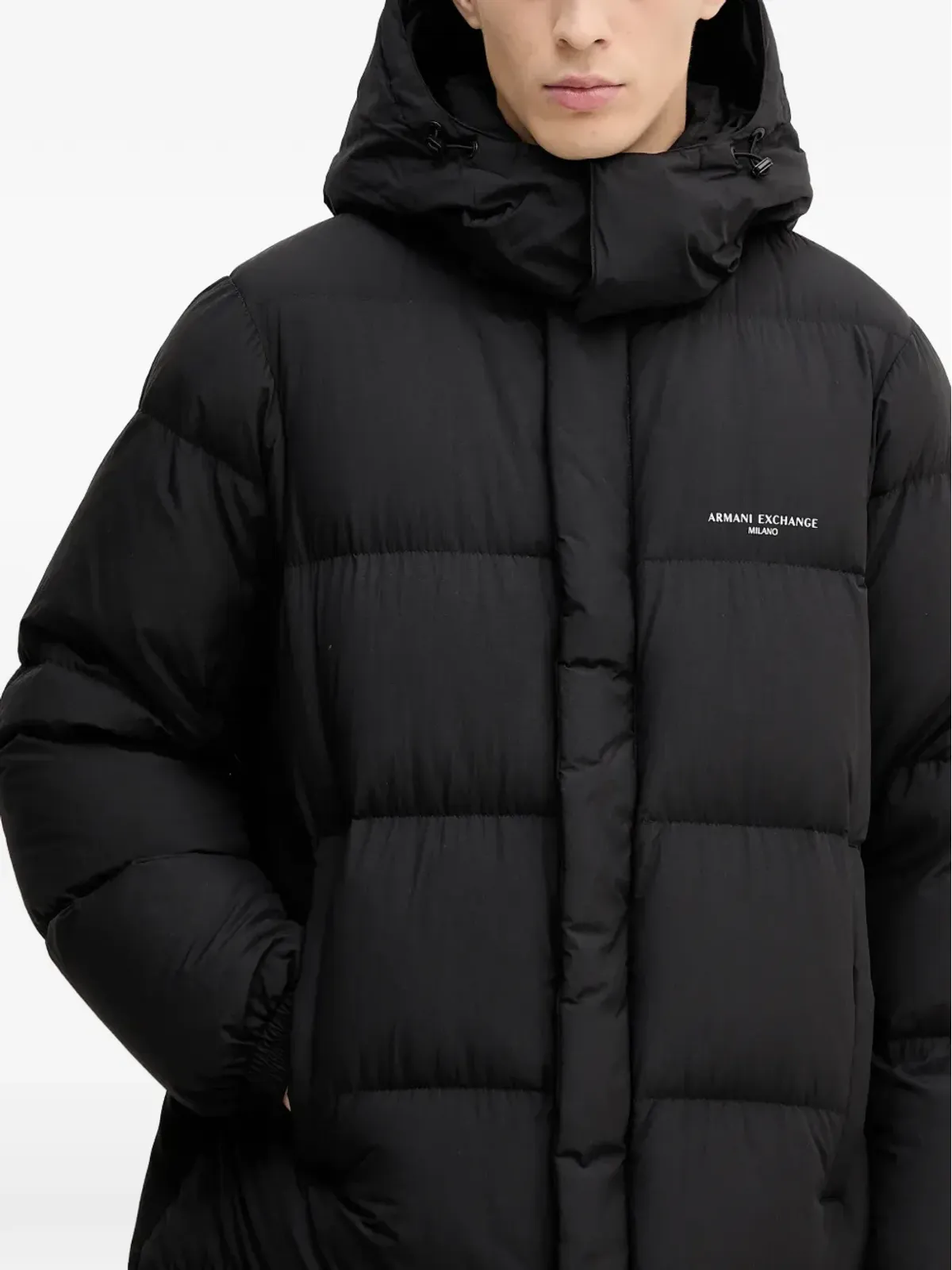 Armani Exchange hooded quilted coat - 画像3