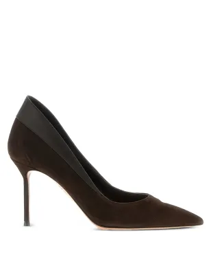 Aquazzura 85mm スエード×レザーパンプス ブラウン - サムネイル1