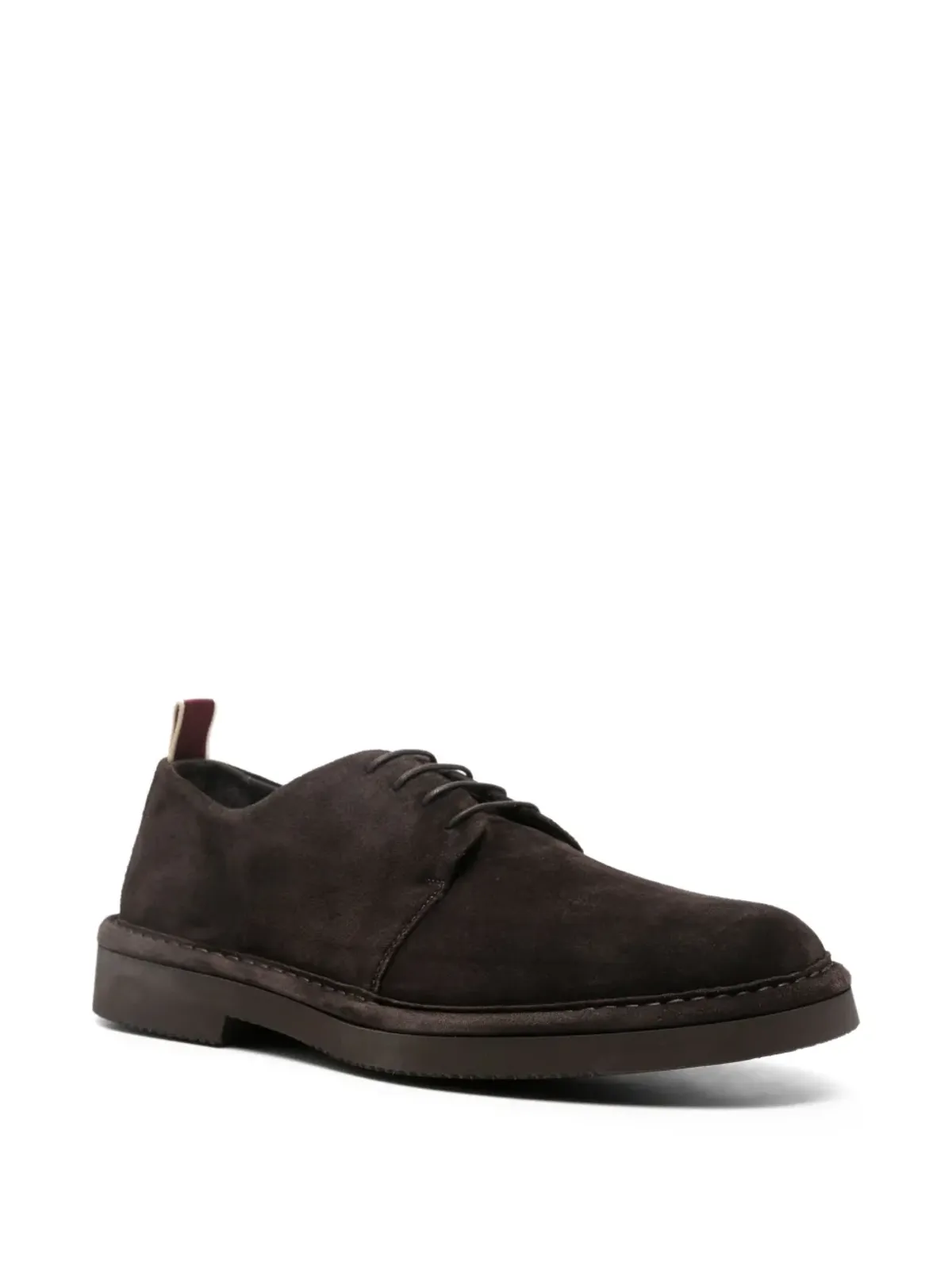 sturlini firenze suede lace-up derby shoes - Brown - 画像2
