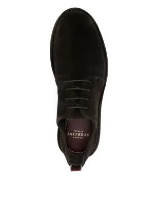 sturlini firenze suede lace-up derby shoes - Brown - サムネイル4