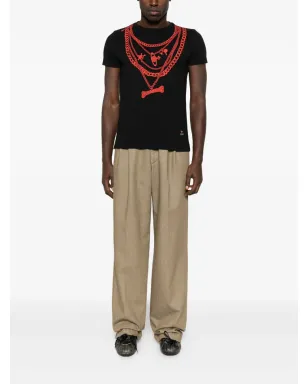 Vivienne Westwood チェーンプリントTシャツ ブラック - サムネイル2