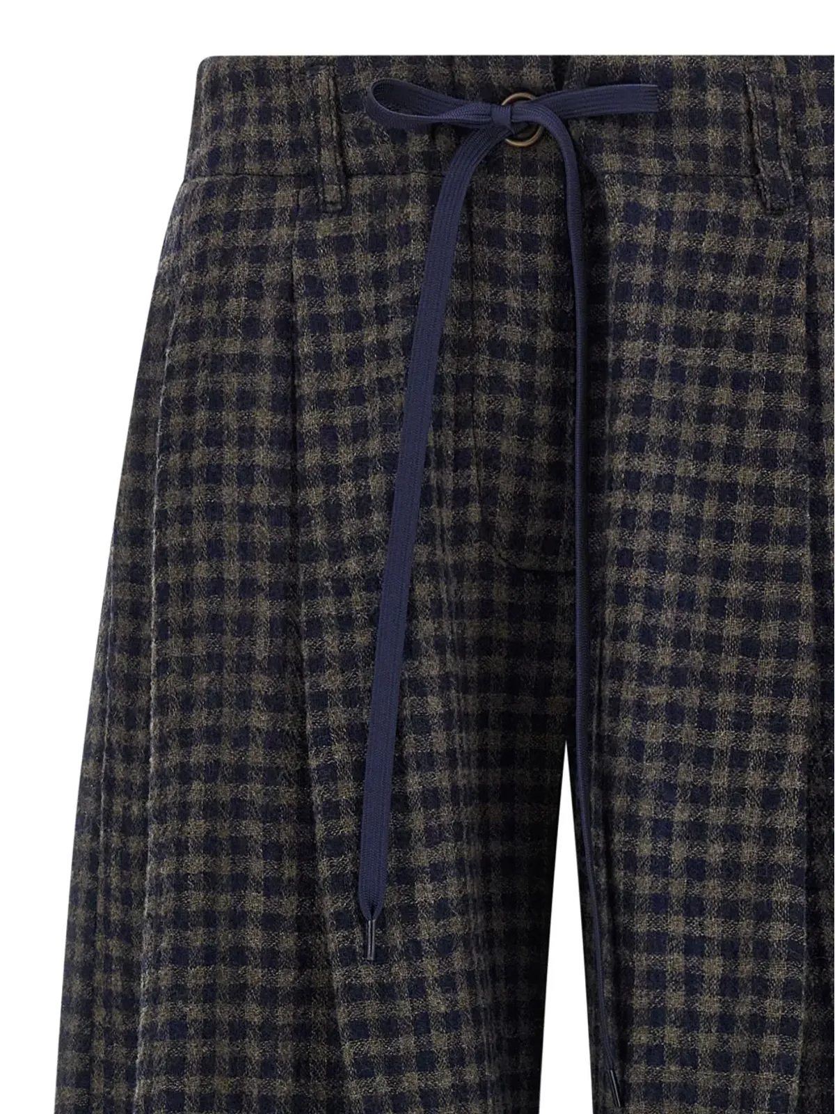 Jejia Antoine vichy-pattern drawstring trousers - Blue - 画像3