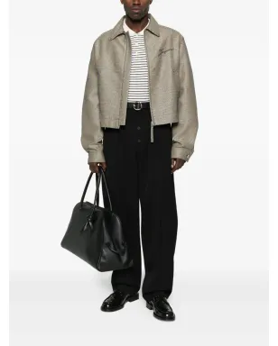 Jacquemus ワイドレッグウールパンツ - ブラック - サムネイル2