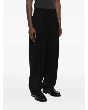 Jacquemus ワイドレッグウールパンツ - ブラック - サムネイル3
