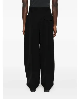Jacquemus ワイドレッグウールパンツ - ブラック - サムネイル4