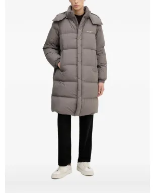 Armani Exchange ダウン入りフード付きコート - グレー - サムネイル1
