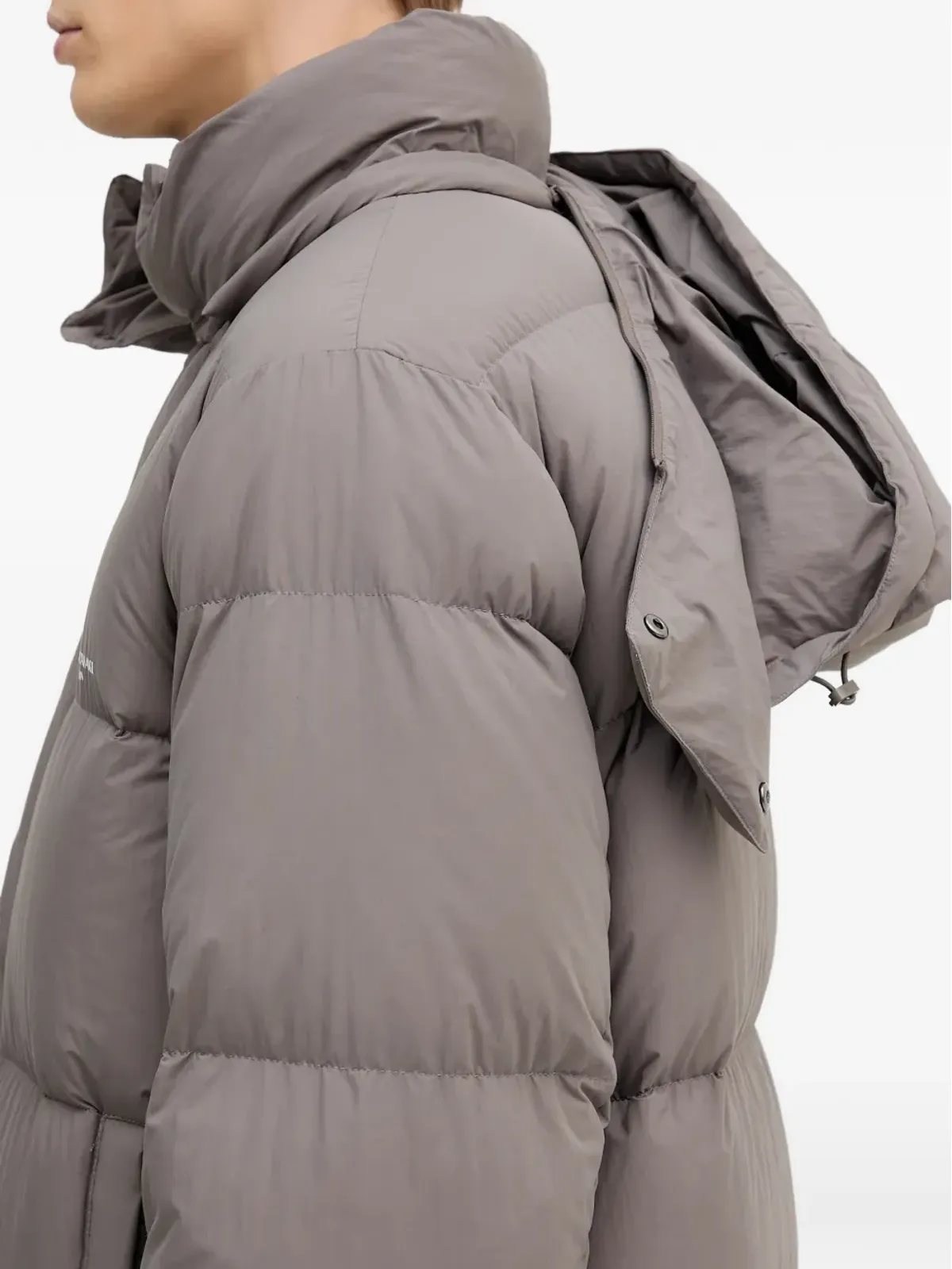 Armani Exchange ダウン入りフード付きコート - グレー - 画像5