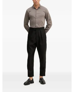 Armani Exchange ロゴ刺繍シャツ - グレー - サムネイル2