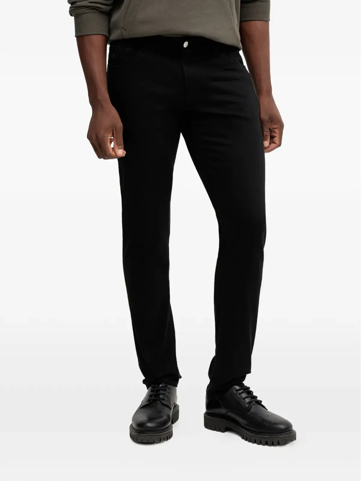 Armani Exchange 黒のスキニージーンズ - 画像1