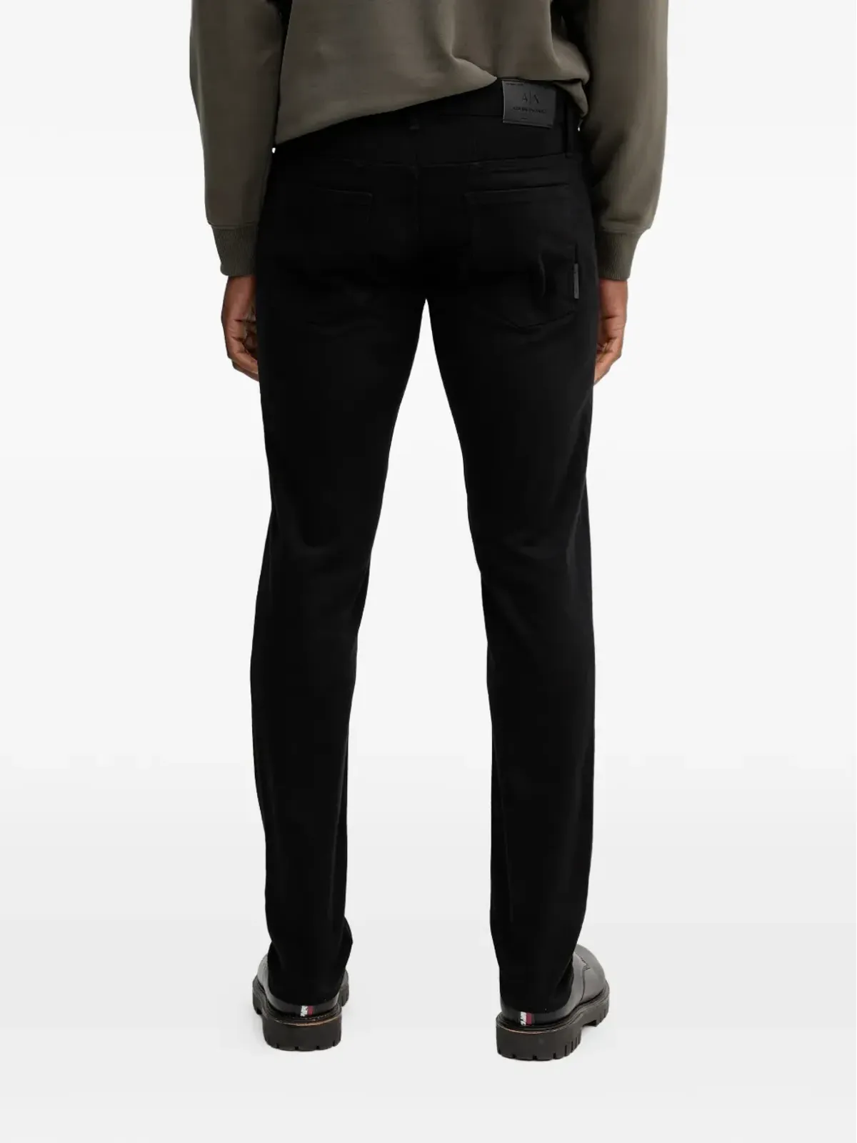 Armani Exchange 黒のスキニージーンズ - 画像3